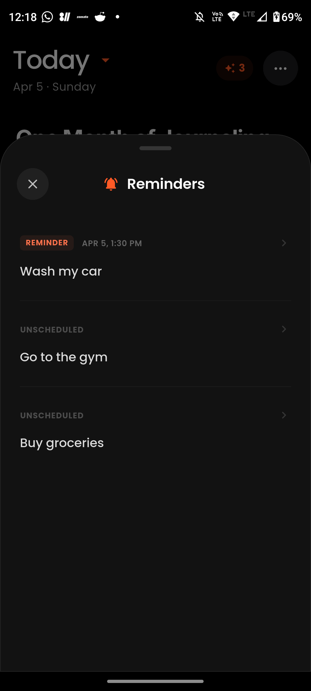 Today App Android Interface - Private Offline Journaling